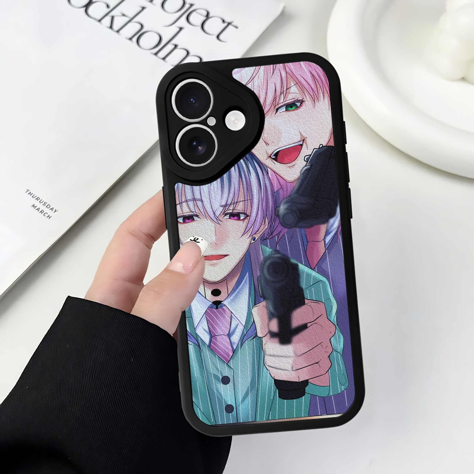 （画像用） 東京リベンジャーズ Tokyo Revengers 【iPhone 16シリーズ対応】シリコンスマホケース（レザー調） 材質：シリコン